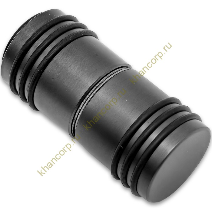 Ручка кноб Йота FDR-141 с одним резиновым торцом, алюминий/оружейная сталь