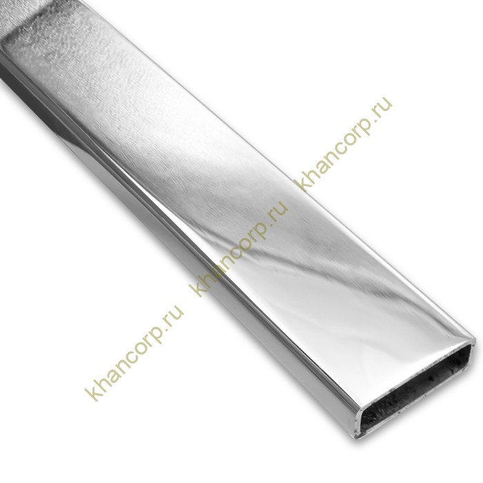 Труба FDT-353, 30х10х1.5 мм, 3 м, нержавейка/полированный6К