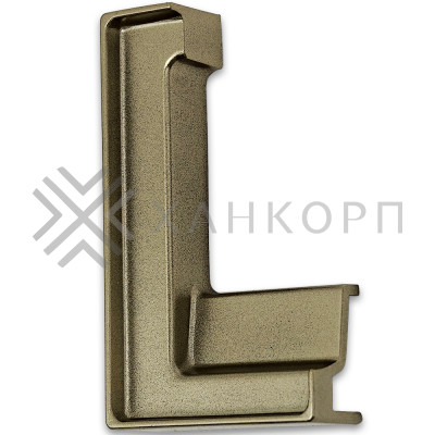 Заглушка FDPA-431L ЛЕВАЯ угловая для порога FDPA-43.15, ПВХ/бронза