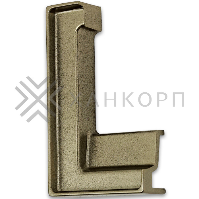 Заглушка FDPA-431L ЛЕВАЯ угловая для порога FDPA-43.15, ПВХ/бронза