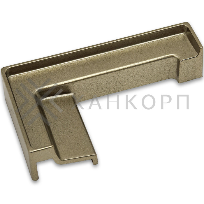 Заглушка FDPA-431L ЛЕВАЯ угловая для порога FDPA-43.15, ПВХ/бронза