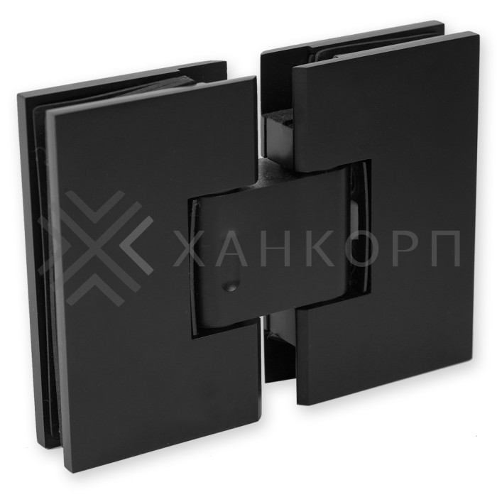Петля Грация FDP-200 стекло-стекло с двумя осями 0˚-180˚, 0˚+180˚, латунь/черный
