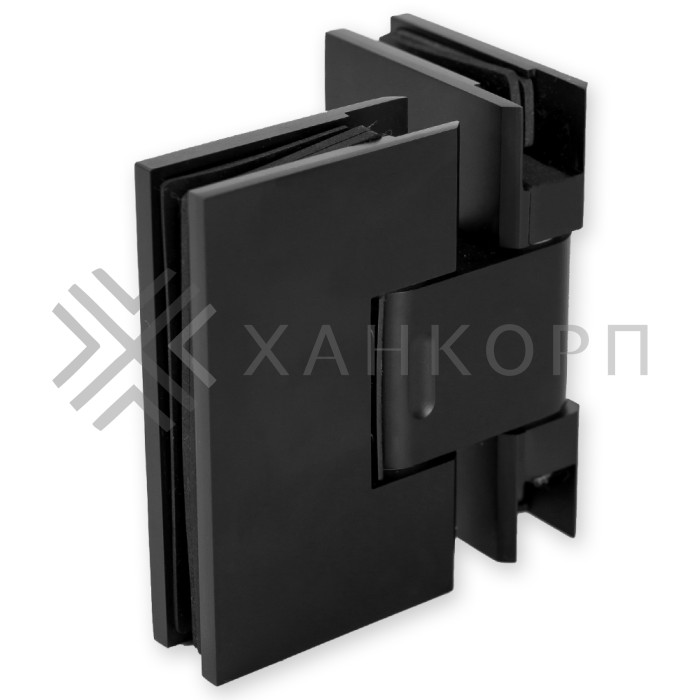 Петля Грация FDP-200 стекло-стекло с двумя осями 0˚-180˚, 0˚+180˚, латунь/черный