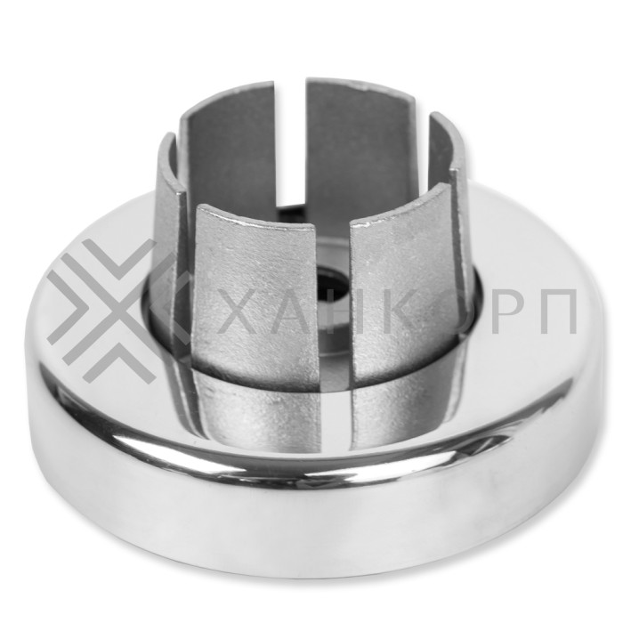 Фланец FOP-253 для трубы круглой Ø38.1 к стене Ø90 мм, нержавейка/полированный