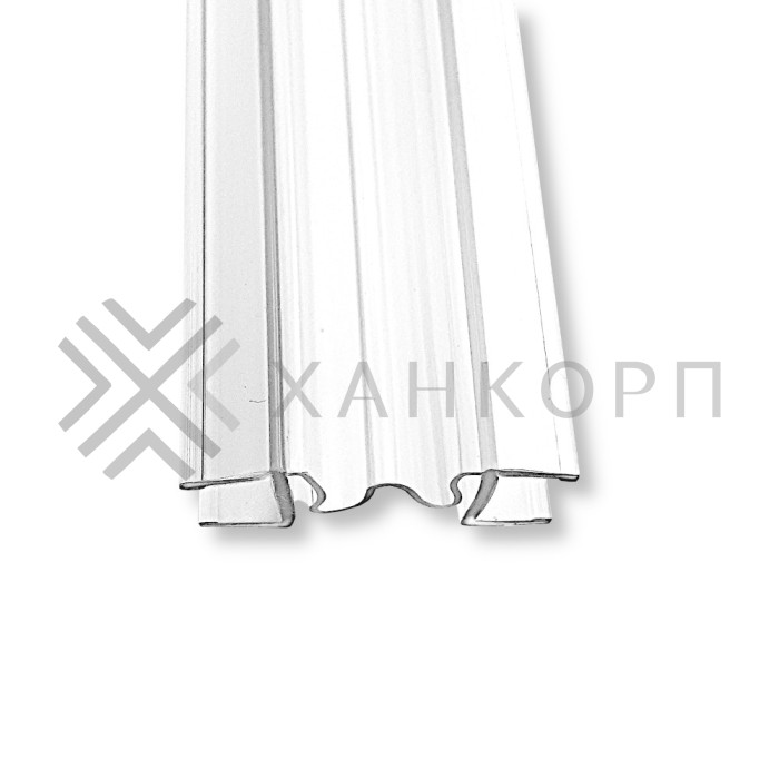 Уплотнитель ПРЕМИУМ гармошка прозрачный 2.5 м под стекло 8 мм FDPP-410.8