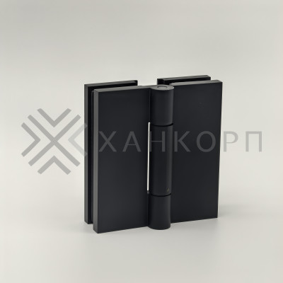 Петля Гера FDP-121 стекло-стекло 180˚, латунь/черный