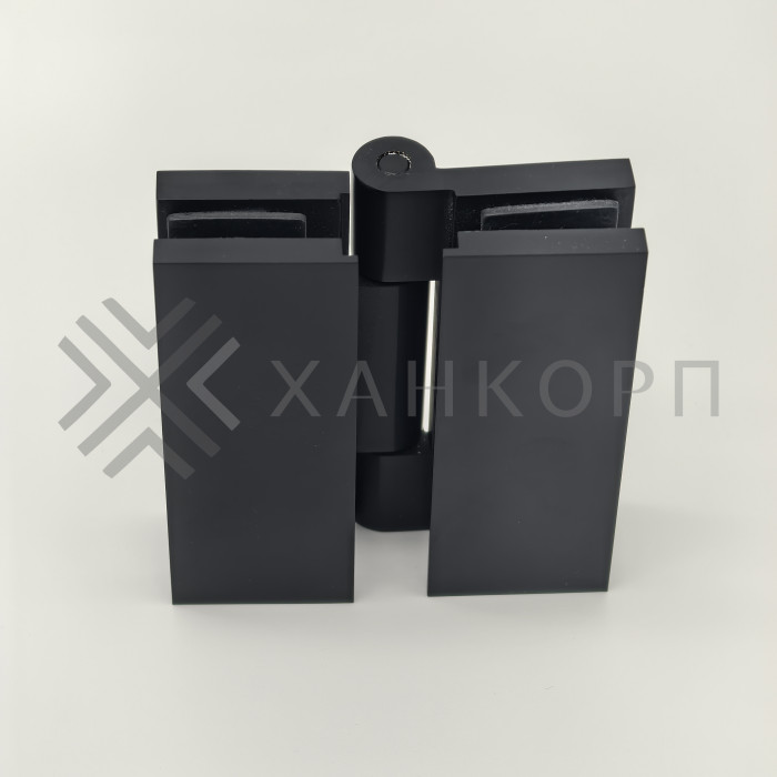 Петля Гера FDP-121 стекло-стекло 180˚, латунь/черный