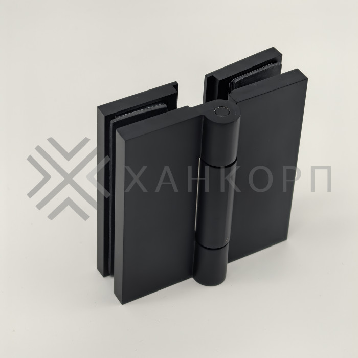 Петля Гера FDP-121 стекло-стекло 180˚, латунь/черный