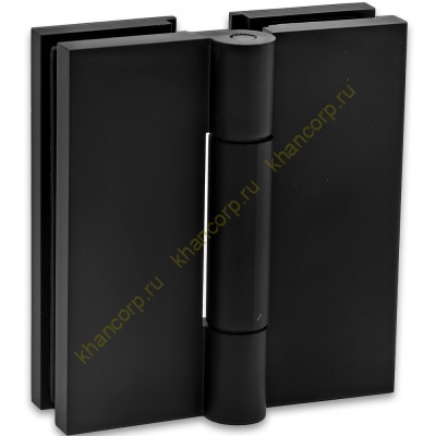 Петля Гера FDP-121 стекло-стекло 180˚, латунь/черный