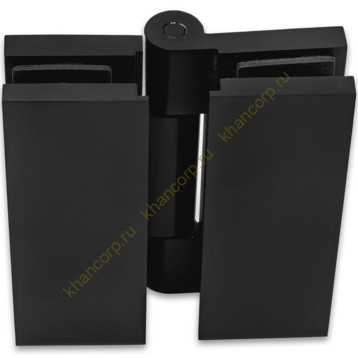 Петля Гера FDP-121 стекло-стекло 180˚, латунь/черный