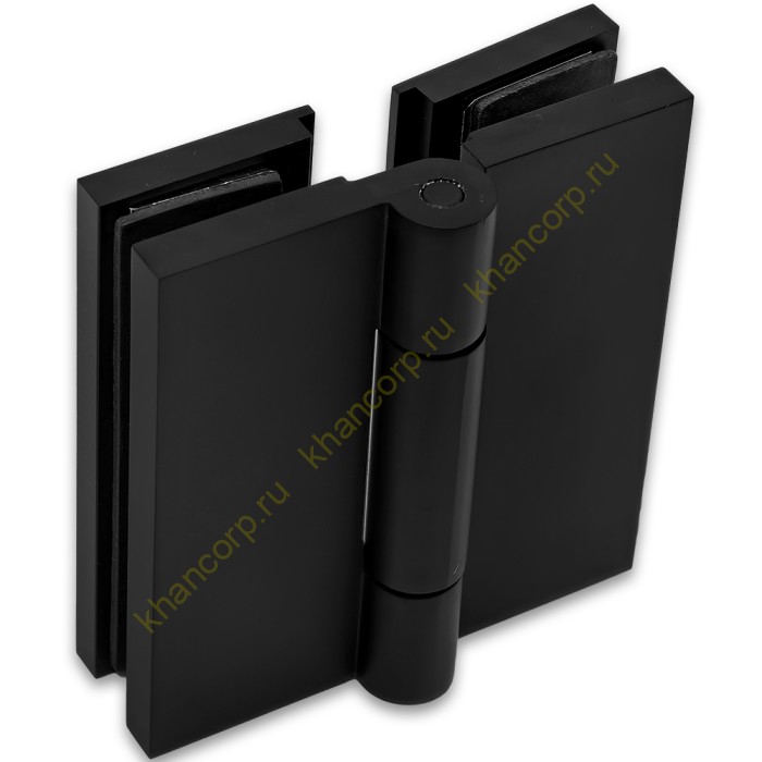 Петля Гера FDP-121 стекло-стекло 180˚, латунь/черный