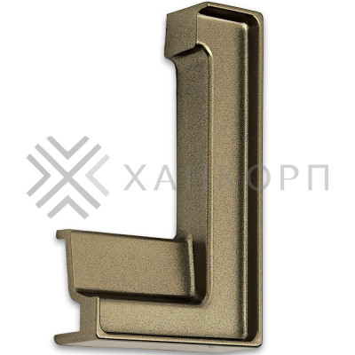 Заглушка FDPA-431R ПРАВАЯ угловая для порога FDPA-43.15, ПВХ/бронза