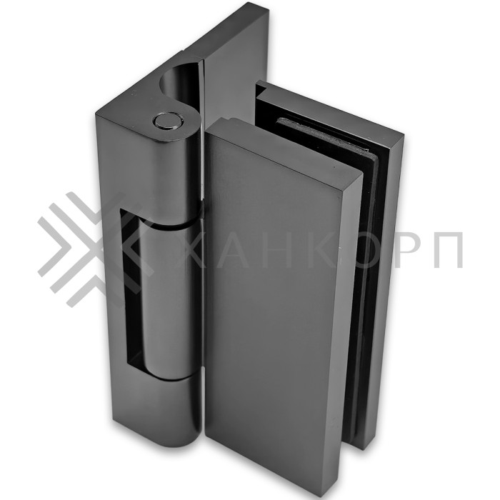 Петля Гера FDP-120 стена-стекло 90˚ открывание наружу, латунь/оружейная сталь