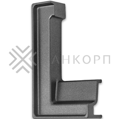 Заглушка FDPA-431L ЛЕВАЯ угловая для порога FDPA-43.15, ПВХ/оружейная сталь