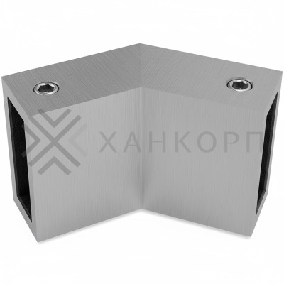 Соединитель FDC-36 трубы 30х10 вертикальный 135°, нержавейка/матовый