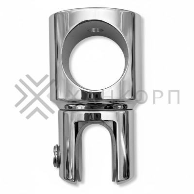 Держатель стекла FDC-11 трубы 19 сквозной 0°-360°, латунь/хром