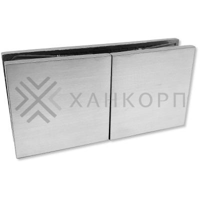 Коннектор Альфа FDK-16 стекло-стекло 180˚ нержавейка/матовый