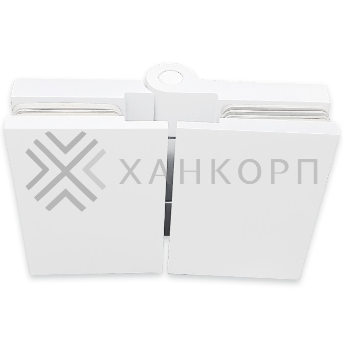 Петля Майя FDP-171 стекло-стекло 180˚, латунь/белый