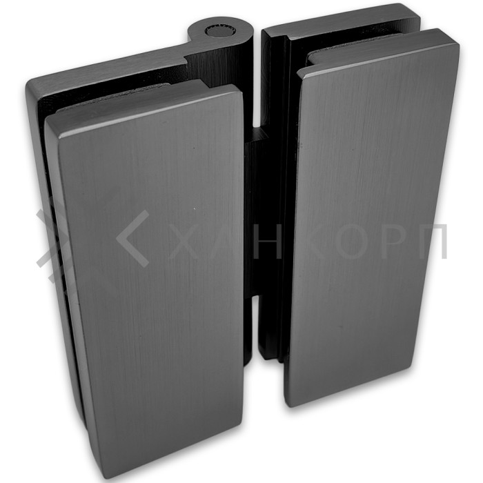 Петля Гера FDP-121 (гармошка) стекло-стекло 180˚, латунь/оружейная сталь