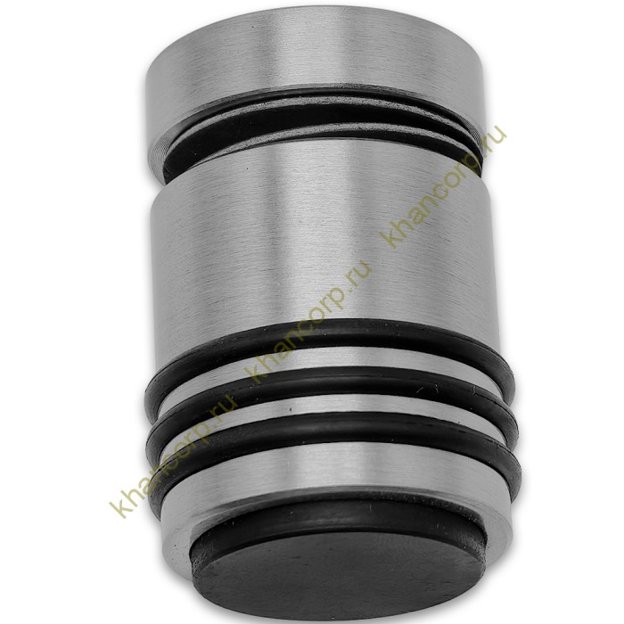 Ручка кноб Йота FDR-142 с резиновым торцом (односторонняя), алюминий/матовый