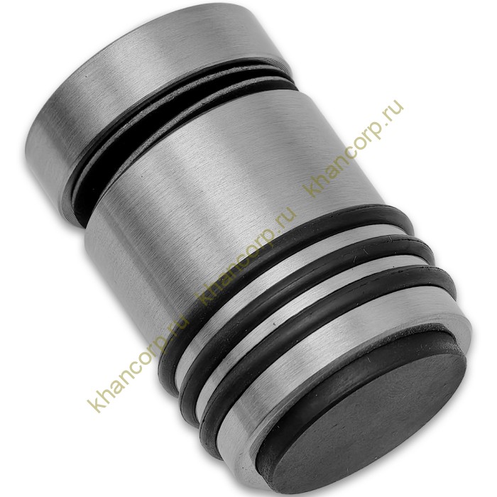 Ручка кноб Йота FDR-142 с резиновым торцом (односторонняя), алюминий/матовый