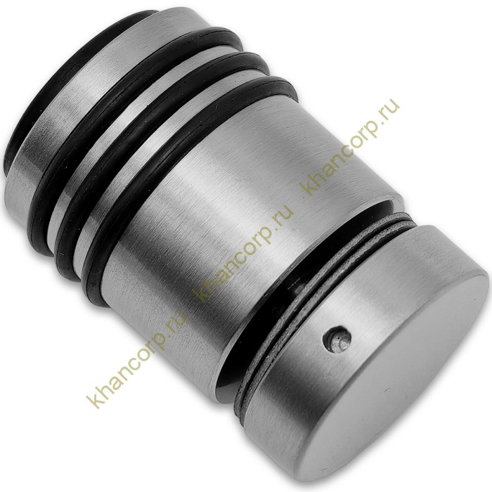 Ручка кноб Йота FDR-142 с резиновым торцом (односторонняя), алюминий/матовый