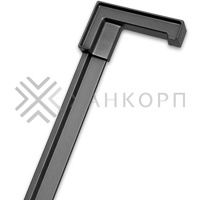 Заглушка FDPA-431R ПРАВАЯ угловая для порога FDPA-43.15, ПВХ/оружейная сталь