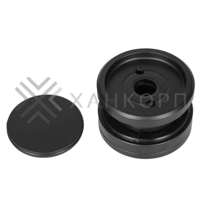 Точечное крепление FKK-30 с крышкой 8-12 мм без зенковки O35 мм рег.для стекла 10-12 мм, нержавейка/черный