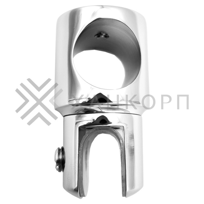 Держатель стекла FDC-11 трубы 19 сквозной 0°-360°, цинк/хром