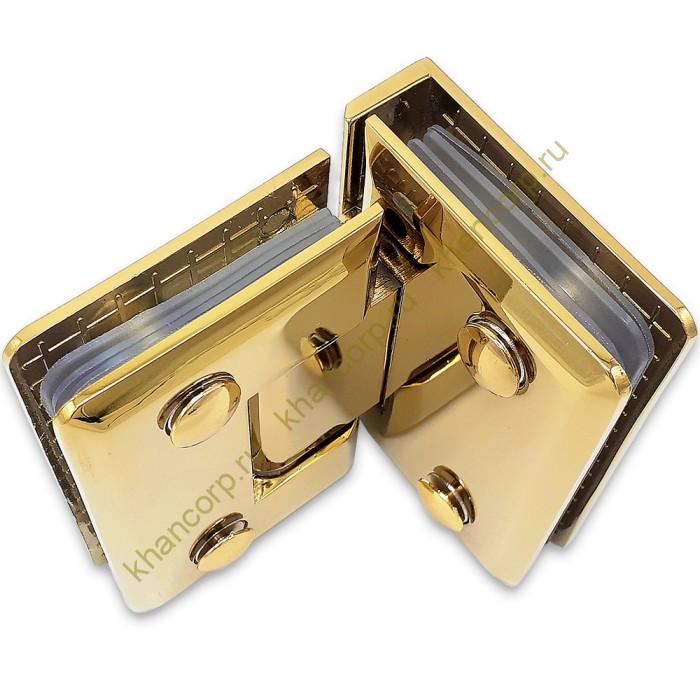 Петля Бета FDP-23 стекло-стекло 90˚ цинк/золото