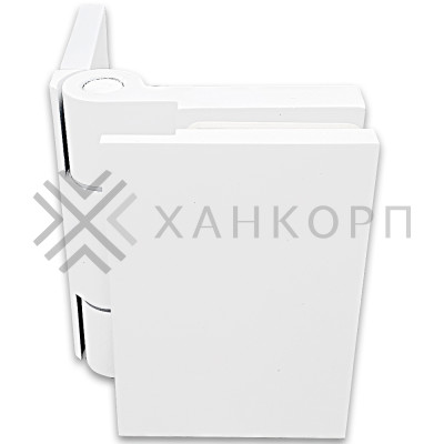 Петля Майя FDP-172 стена-стекло 90˚ открывание внутрь, латунь/белый
