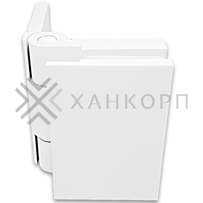Петля Майя FDP-172 стена-стекло 90˚ открывание внутрь, латунь/белый