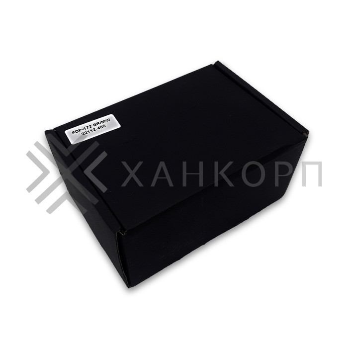 Петля Майя FDP-172 стена-стекло 90˚ открывание внутрь, латунь/белый