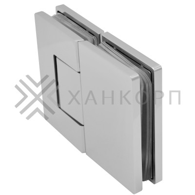 Петля Афина FDP-132 стекло-стекло 180˚, латунь/матовый