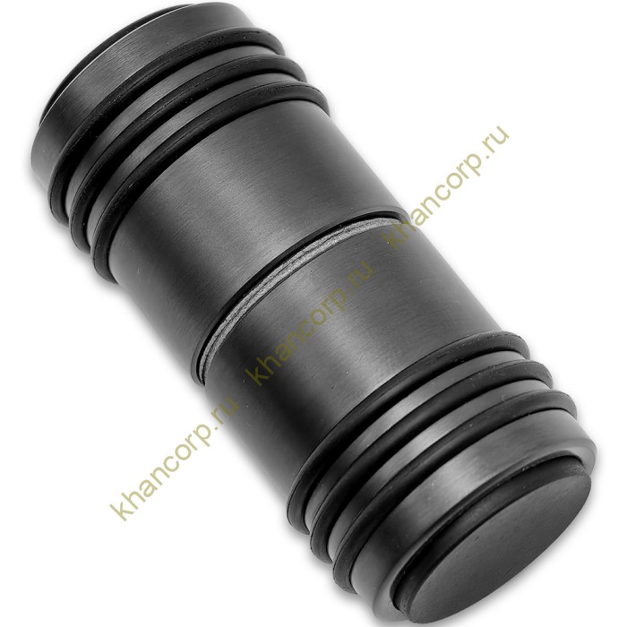 Ручка кноб Йота FDR-143 с двумя резиновыми торцами, алюминий/оружейная сталь