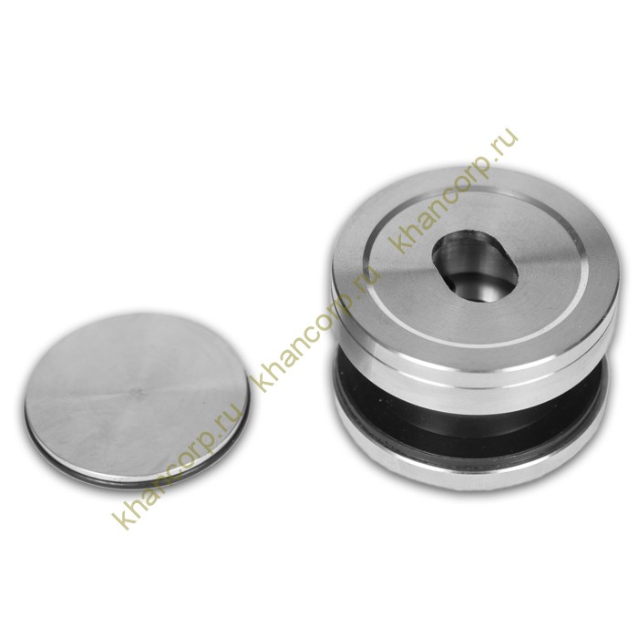 Точечное крепление FKK-30 с крышкой 8-12 мм без зенковки O35 мм рег.для стекла 10-12 мм, нержавейка/матовый