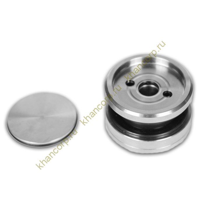 Точечное крепление FKK-30 с крышкой 8-12 мм без зенковки O35 мм рег.для стекла 10-12 мм, нержавейка/матовый