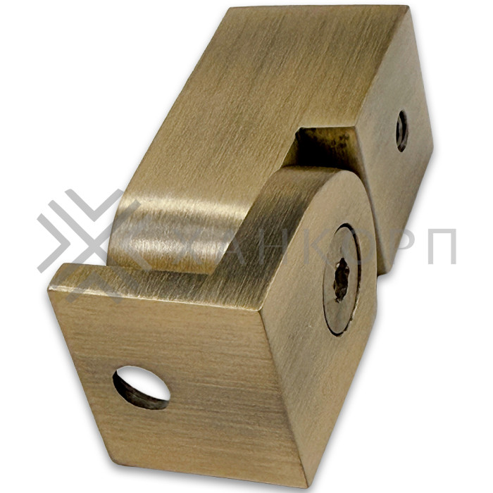 Крепление FDC-51 трубы 15х15 к стене 0°-180°, нержавейка/бронза