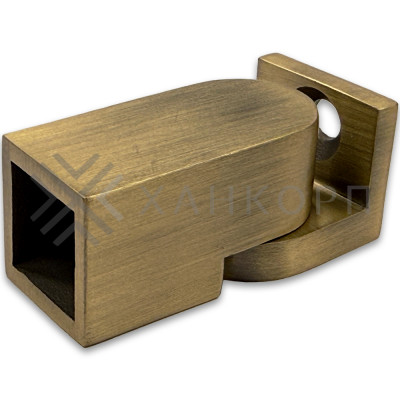 Крепление FDC-51 трубы 15х15 к стене 0°-180°, нержавейка/бронза