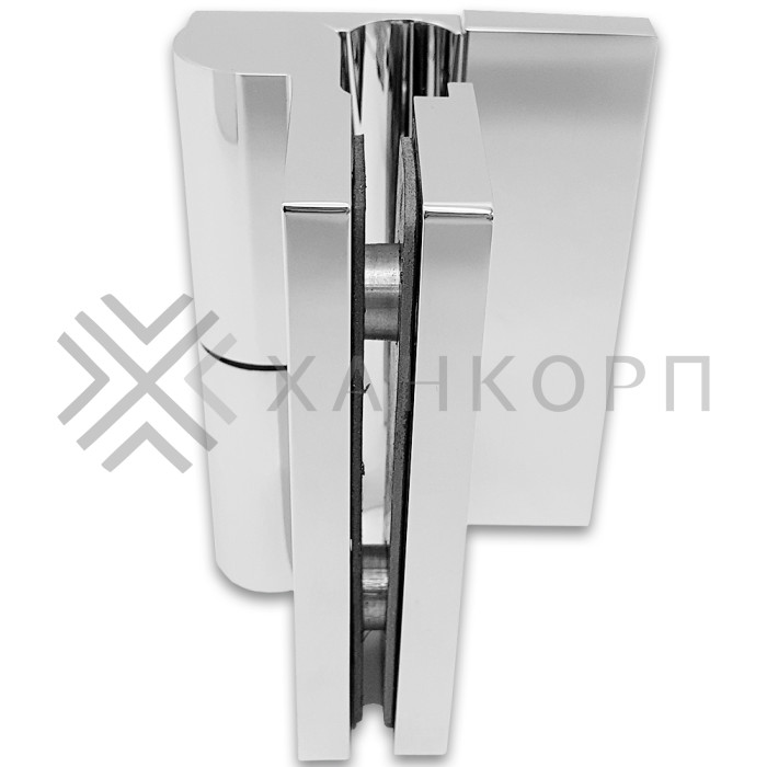 Петля Омега ω FDP-105L стена-стекло 90˚ Левая, латунь/хром