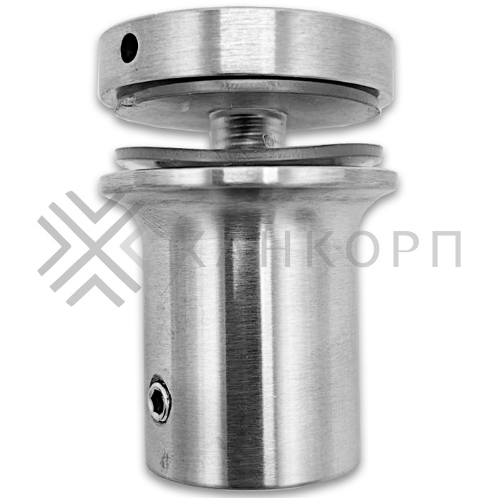 Крепление FDC-24 трубы 19 к стеклу, нержавейка/матовый