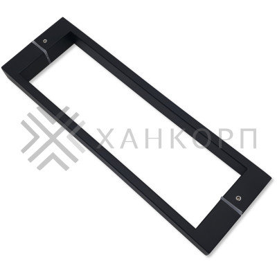 Ручка скоба FDR-88, 25х10х300х1.0 мм, нержавейка/черный