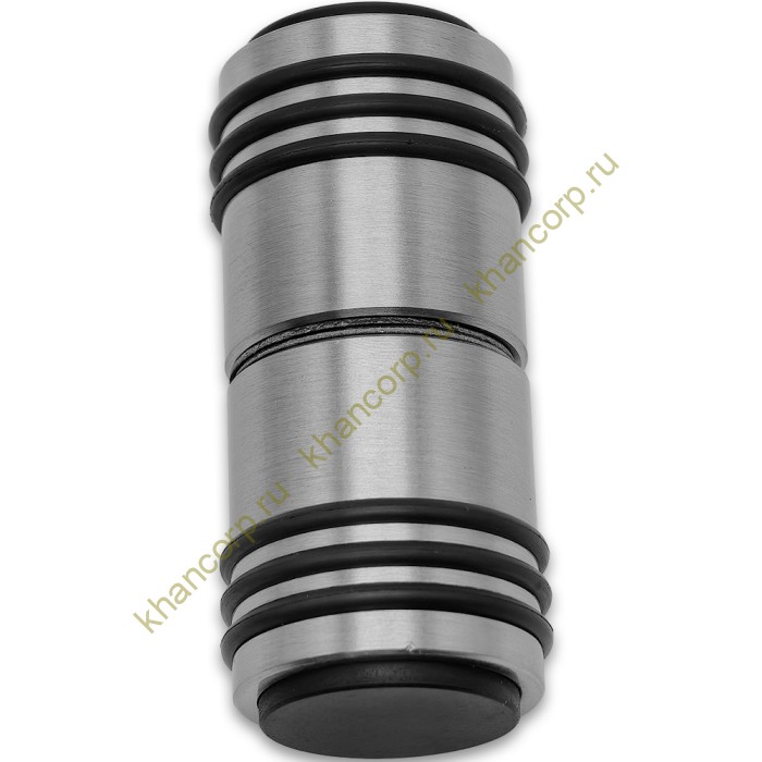 Ручка кноб Йота FDR-143 с двумя резиновыми торцами, алюминий/матовый