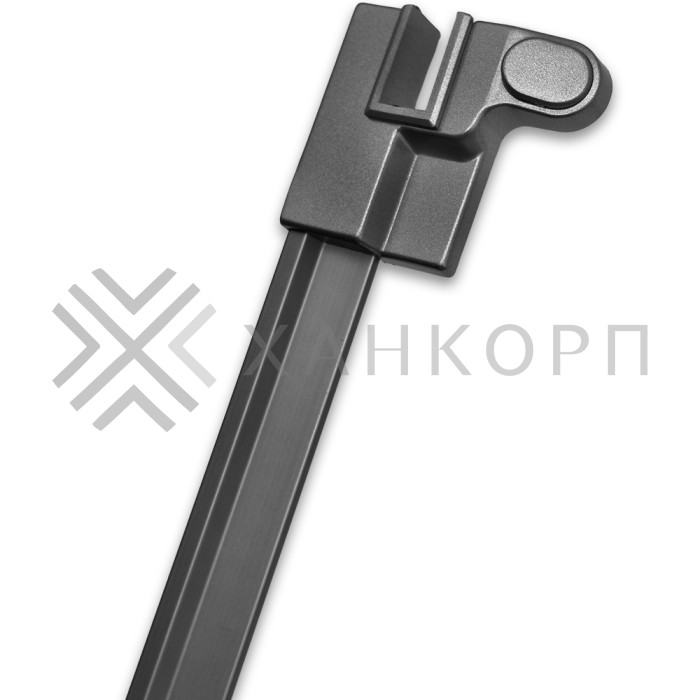 Коннектор FDPA-433L порог-стекло ЛЕВЫЙ для порога FDPA-43.15, ПВХ/оружейная сталь