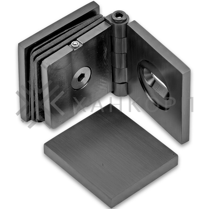 Коннектор Пегас FDK-100 стена-стекло 0°-180°, латунь/оружейная сталь