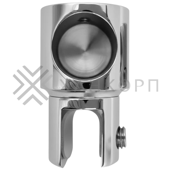 Держатель стекла FDC-12 трубы 19 торцевой 0°-360°, цинк/хром