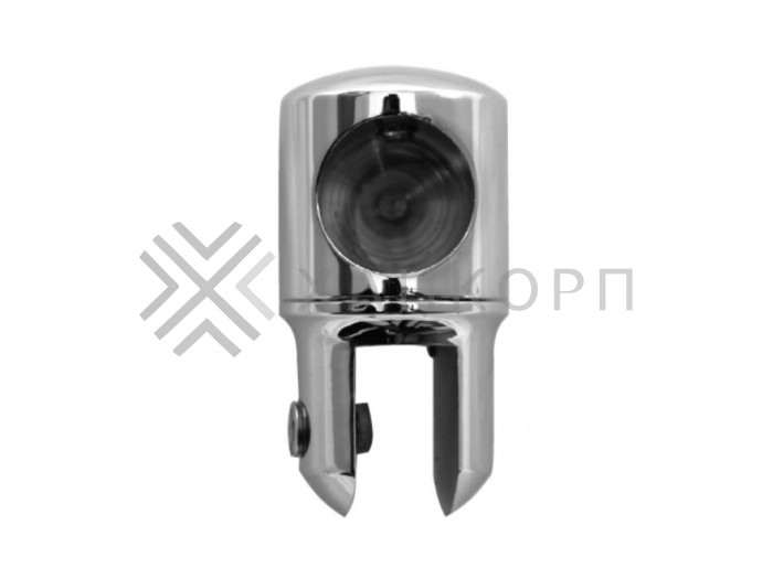 Держатель стекла FDC-12 трубы 19 торцевой 0°-360°, цинк/хром