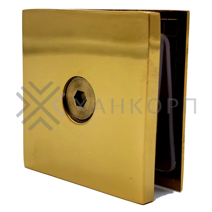 Коннектор Бета β FDK-22 стена-стекло 90˚ цинк/золото