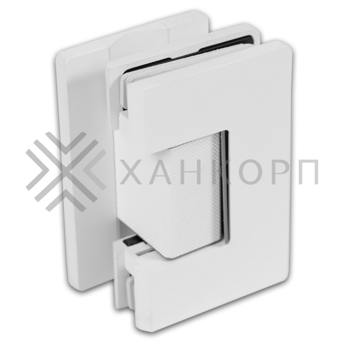 Петля Афина FDP-131 стена-стекло с центральным креплением, латунь/белый