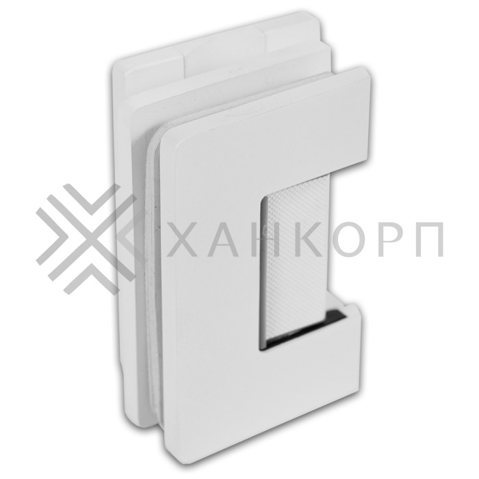 Петля Афина FDP-131 стена-стекло с центральным креплением, латунь/белый